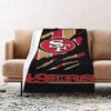 San Francisco 49ers Blankets Sherpa Blanket Throw Blanket 6 san francisco 49ers blankets sherpa blanket throw blanket v19