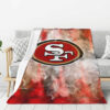 San Francisco 49ers Blankets Sherpa Blanket Throw Blanket 5 san francisco 49ers blankets sherpa blanket throw blanket v4
