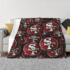 San Francisco 49ers Blankets Sherpa Blanket Throw Blanket 6 san francisco 49ers blankets sherpa blanket throw blanket v78