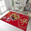 San Francisco 49ers Rug San Francisco 49ers Carpets NFL Area Rugs Dining Room Rugs Indoor Rugs 3 san francisco 49ers rug bathroom rug floor rug regtangle carpet home decor ver 1834