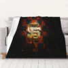 San Francisco Giants Blankets Sherpa Blanket Throw Blanket 5 san francisco giants blankets sherpa blanket throw blanket v19