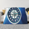 Seattle Mariners Blanket FLeece Blanket Throw Blanket 5 seattle mariners blanket fleece blanket throw blanket v19
