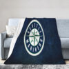 Seattle Mariners Blanket FLeece Blanket Throw Blanket 6 seattle mariners blanket fleece blanket throw blanket v31