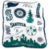 Seattle Mariners Blanket Sherpa Blanket Throw Blanket 5 seattle mariners blanket sherpa blanket throw blanket v17