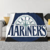 Seattle Mariners Blankets Sherpa Blanket Throw Blanket 6 seattle mariners blankets sherpa blanket throw blanket v43