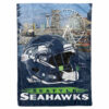 Seattle Seahawks Blanket FLeece Blanket Throw Blanket 5 seattle seahawks blanket fleece blanket throw blanket v13