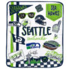 Seattle Seahawks Blankets FLeece Blanket Throw Blanket 6 seattle seahawks blankets fleece blanket throw blanket v69
