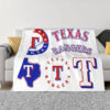 Texas Rangers Blanket FLeece Blanket Throw Blanket 6 texas rangers blanket fleece blanket throw blanket v6