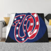 Washington Nationals Blankets FLeece Blanket Throw Blanket 5 washington nationals blankets fleece blanket throw blanket v11