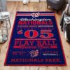Washington Nationals Area Rug Washington Nationals Carpet NBA Carpet Bedroom Rug Indoor Rug 4 washington nationals rug living room carpet regtangle carpet floor decor home decor ver 850
