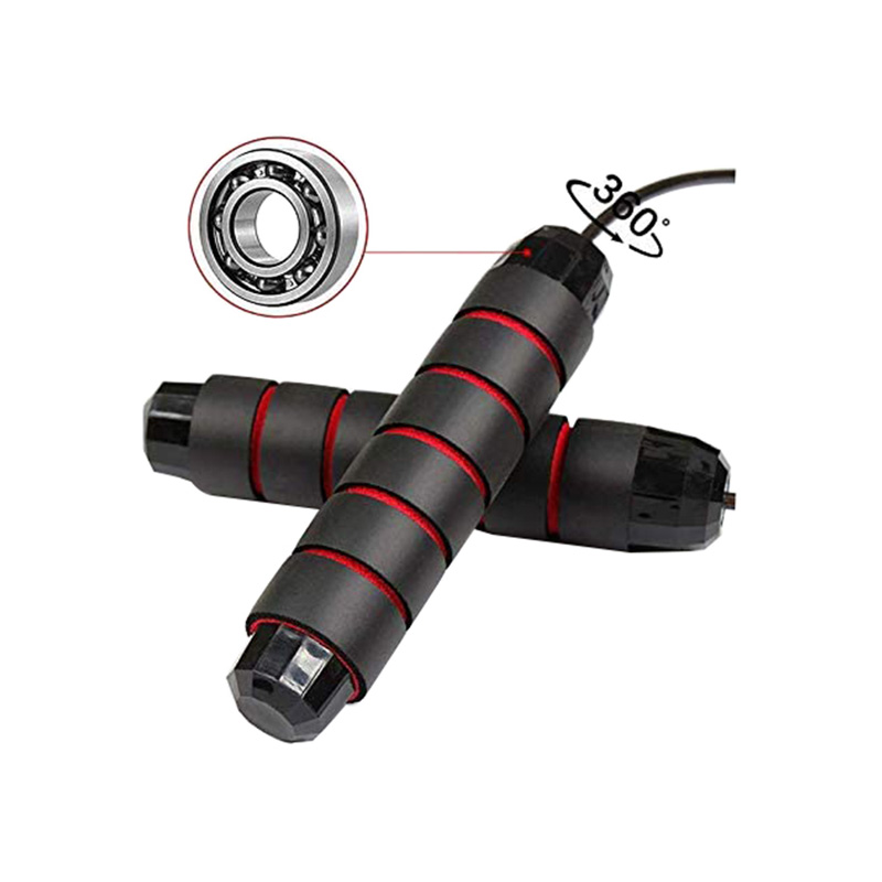 FK Sport Room Adjustable Steel Cable Jump Rope 9.2 ft - PVC Coated Speed Rope with Ball Bearings & EVA Foam Handles FK Sport Room Adjustable Steel Cable Jump Rope 9.2 ft - PVC Coated Speed Rope with Ball Bearings & EVA Foam Handles